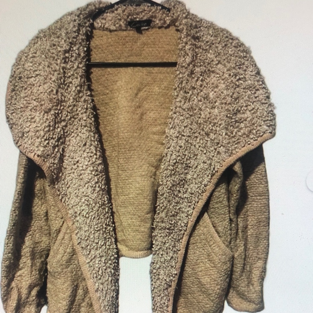 Cozy Tan Sherpa Jacket